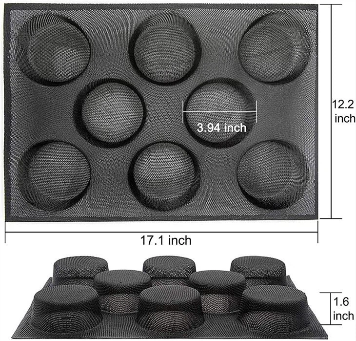 Silicone Hamburger Baking Mold