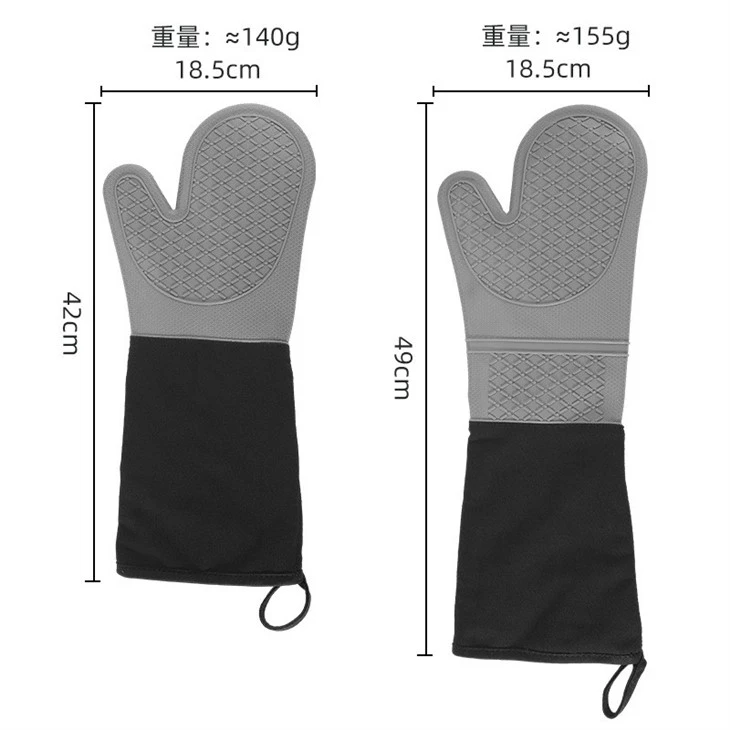 Extra Long Silicone Oven Mitt factory